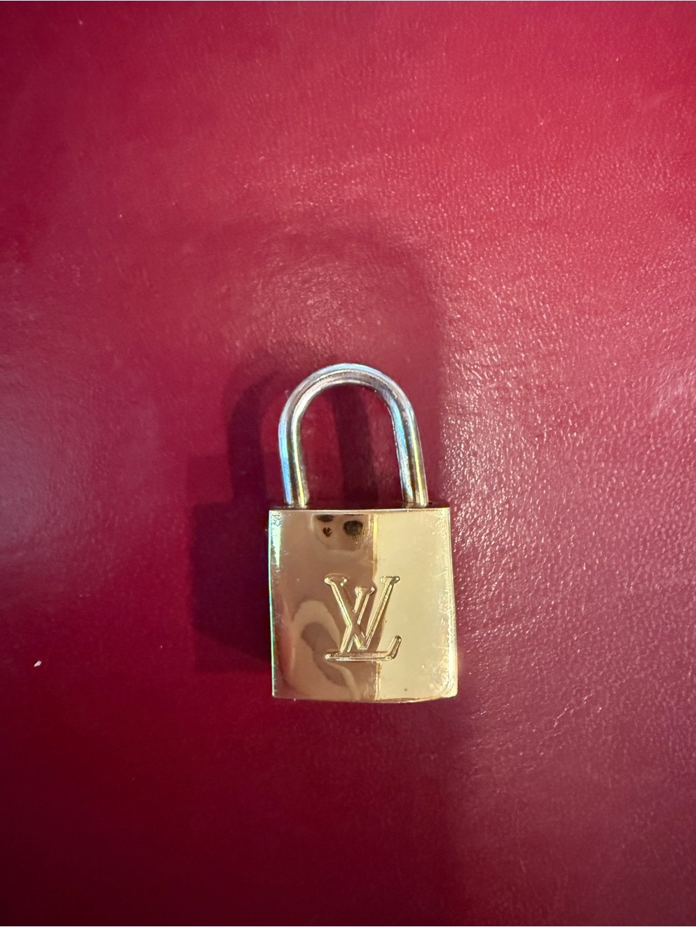 Louis Vuitton Gold Padlock Charm